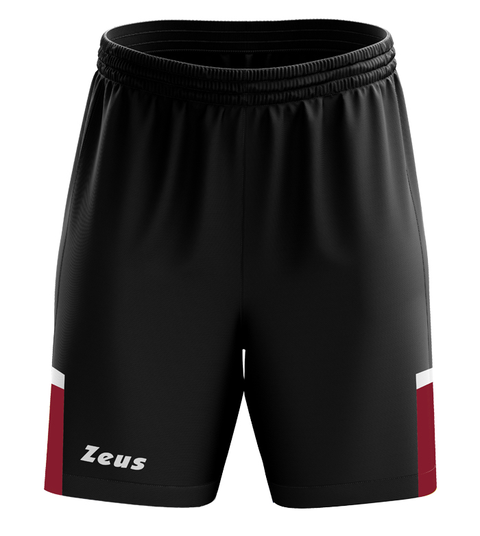 Волейбольные шорты мужские Zeus BERMUDA VESUVIO Черный/Бордовый